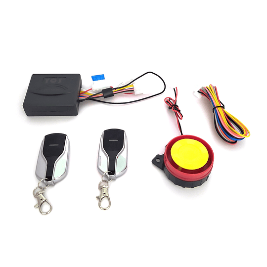 Sistema Seguridad Alarma Básica Económica Univ Moto 12V Con Encendido a Distancia Y Corta Corriente