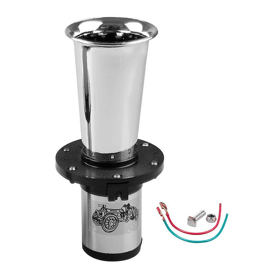 Bocina Metálica Pito Claxon Sonido Vintage Horn Towking Auto Clásico Antiguo FORD Burrita Univ Auto Moto