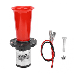 Bocina Metálica Pito Claxon Sonido Vintage Horn Towking Auto Clásico Antiguo FORD Burrita Univ Auto Moto - ROJO