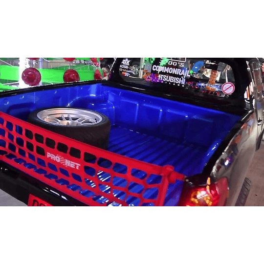 Malla Red Deportiva Trasera Para Portalón Marca Pronet Universal Camionetas Doble Cabina Pickup 4x4