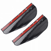 Viseras Aleta Pestaña Bota Agua Negro Mate Anti Lluvia Para Espejo Retrovisor Lateral Universal Auto