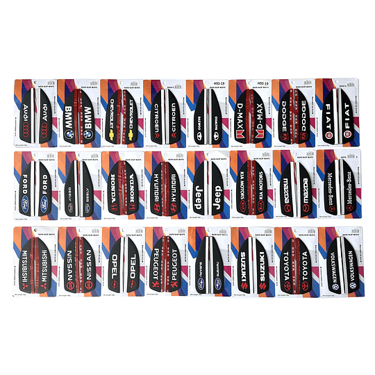 Viseras Aleta Goma Pestaña Bota Agua Lluvia Espejo Retrovisor Lateral Universal Auto (Elige Tu Marca)