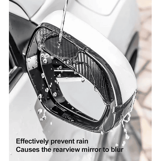 Viseras Aleta Goma Pestaña Bota Agua Lluvia Espejo Retrovisor Lateral Universal Auto (Elige Tu Marca)