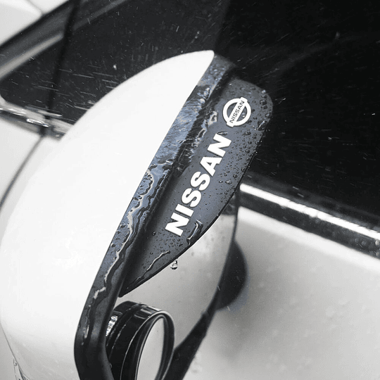 Viseras Aleta Goma Pestaña Bota Agua Lluvia Espejo Retrovisor Lateral Universal Auto (Elige Tu Marca)