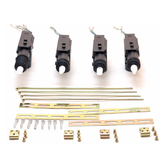 Kit X4 Cierre Centralizado 4 Puertas Con Control Remoto (Mando a Distancia) Universal Auto 12V