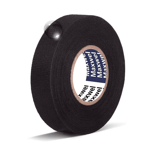 Huincha Cinta De Tela Adhesiva Aislante Especial Instalación Cableado Eléctrico Automotriz 19mm x 25M