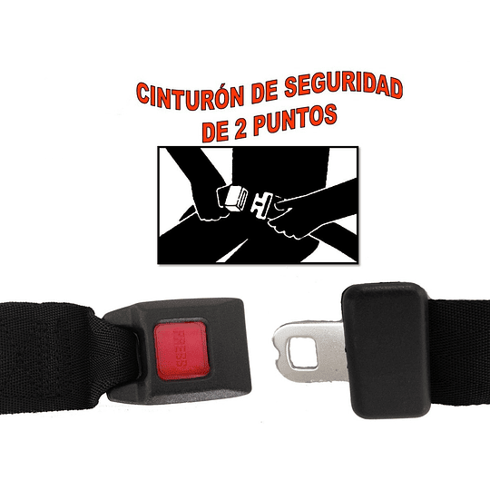 Cinturón Seguridad Estándar Univ 2 Puntos Auto Micro Buses Transporte Escolar Revisión Técnica