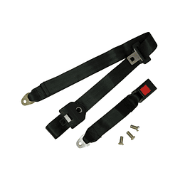 Cinturón De Seguridad Estándar 3 Puntas Universal Auto (Ajuste Manual, NO se Retrae al Desabrocharse)