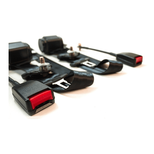 Par De Cinturones Seguridad Retráctil 3 Puntos Universal Auto Con Bloqueo de Retención o Emergencia