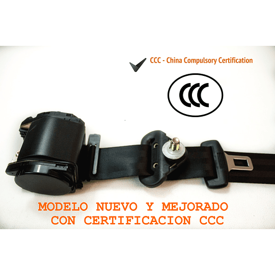 Cinturón De Seguridad Retráctil 3 Puntos Universal Auto Con Bloqueo de Retención o Emergencia