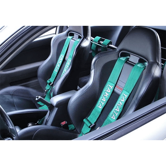 Cinturón Seguridad Deportivo 4 Puntas Para Auto Con Butaca de Carreras Competiciones Tuning Racing