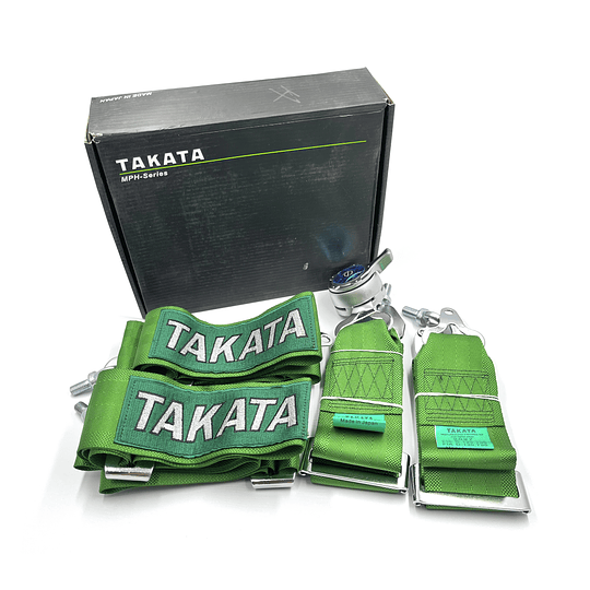 Cinturón Seguridad Deportivo 4 Puntas Para Auto Con Butaca de Carreras Competiciones Tuning Racing