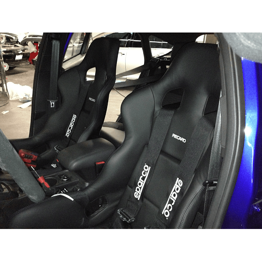 Cinturón Seguridad Deportivo 4 Puntas Para Auto Con Butaca de Carreras Competiciones Tuning Racing