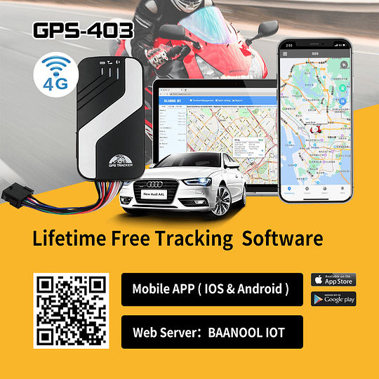 Rastreador Localizador Tracker GPS COBAN 4G LTE Homologado Con Corte de Corriente Universal Auto Moto