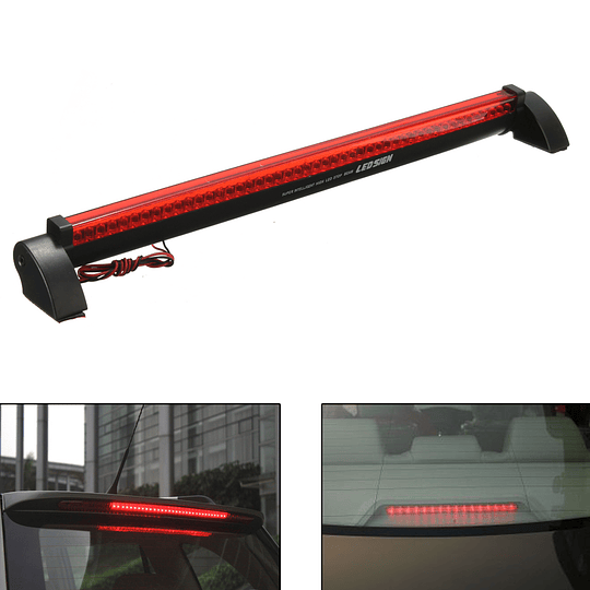 Tercera Luz De Freno Roja Para Alerón o Luneta Vidrio Trasero Universal Auto (24/32/40/48/56/60 LED)
