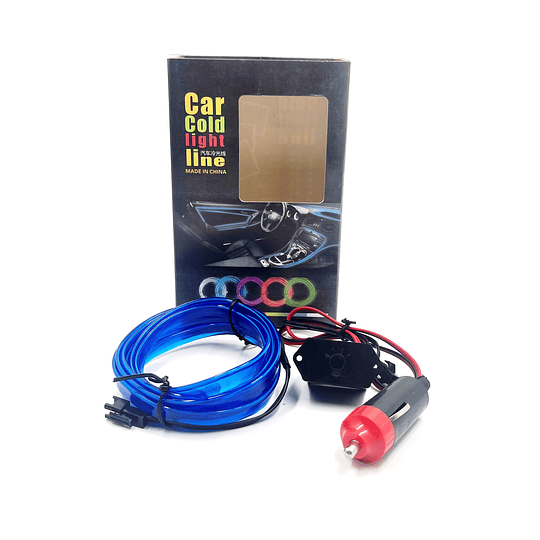 Cable Hilo Decorativo Flexible Luz Led Neón De 2 Metros Para Interior Tablero Y Puertas Univ Auto 12V