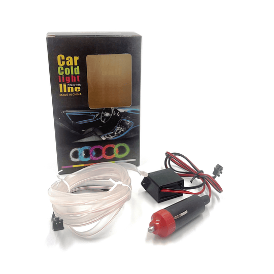 Cable Hilo Decorativo Flexible Luz Led Neón De 2 Metros Para Interior Tablero Y Puertas Univ Auto 12V
