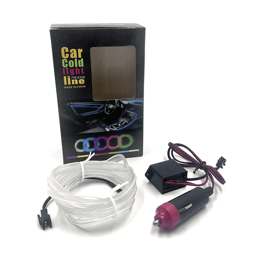 Cable Hilo Decorativo Flexible Luz Led Neón De 2 Metros Para Interior Tablero Y Puertas Univ Auto 12V