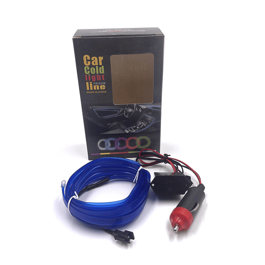 Cable Hilo Decorativo Flexible Luz Led Neón De 3 Metros Para Interior Tablero Y Puertas Univ Auto 12V