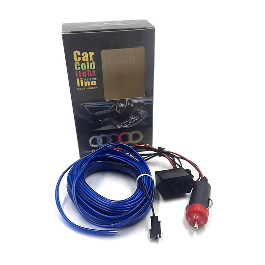 Cable Hilo Decorativo Flexible Luz Led Neón De 5 Metros Para Interior Tablero Y Puertas Univ Auto 12V