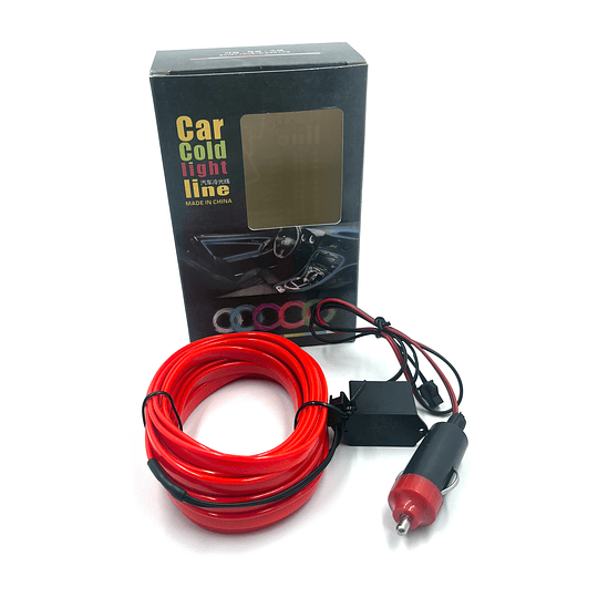 Cable Hilo Decorativo Flexible Luz Led Neón De 5 Metros Para Interior Tablero Y Puertas Univ Auto 12V