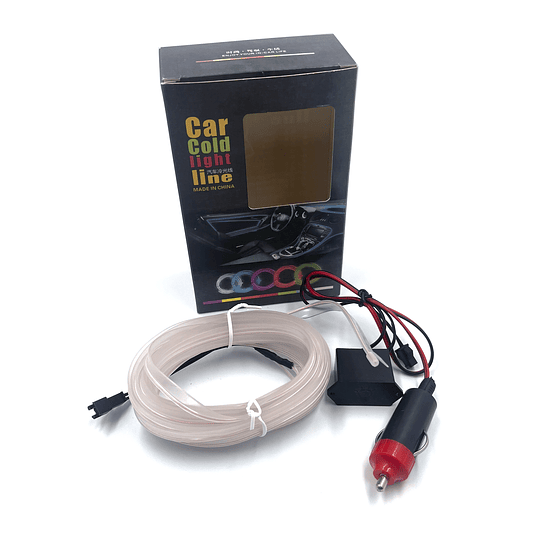 Cable Hilo Decorativo Flexible Luz Led Neón De 5 Metros Para Interior Tablero Y Puertas Univ Auto 12V