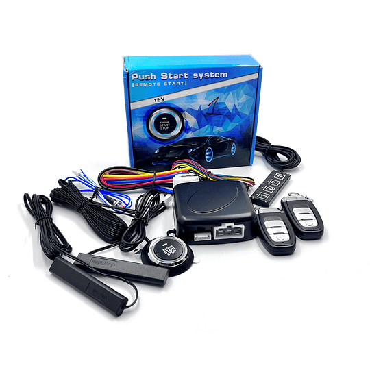 Botón Start Stop + Control Remoto PKE Con Encendido Y Apagado Remoto A Distancia Sin Llave Univ Auto