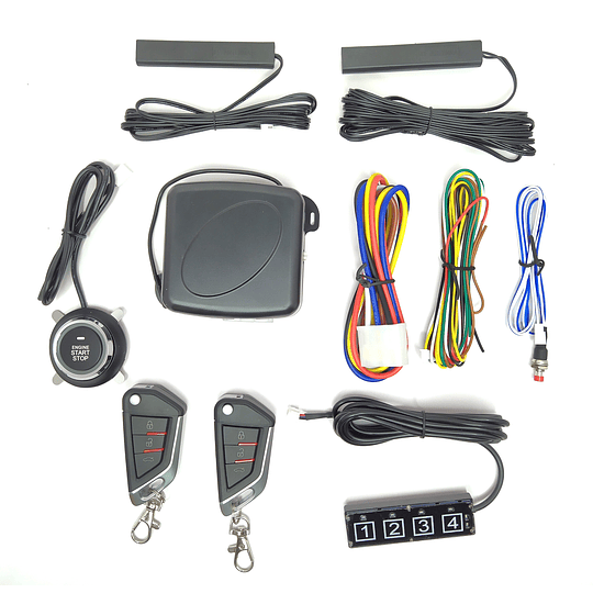 Botón Start Stop + Control Remoto PKE Con Encendido Y Apagado Remoto A Distancia Sin Llave Univ Auto