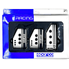 Set Pedales Aluminio Tuning Deportivo Sparco Modelo Settanta Universal Auto Transmisión Mecánica