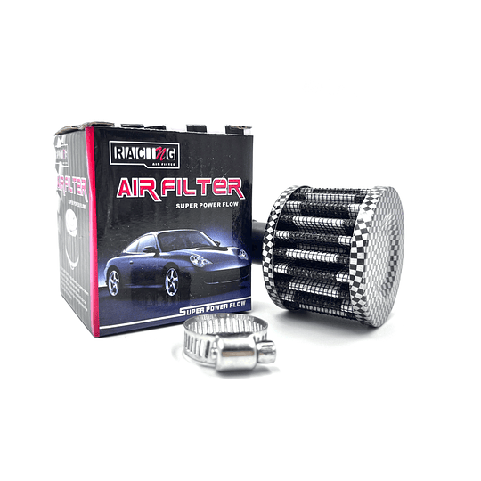 Mini Filtro Aire Colores Tuning Alto Flujo Respiradero Y/O Manguera Retorno Universal Auto Racing