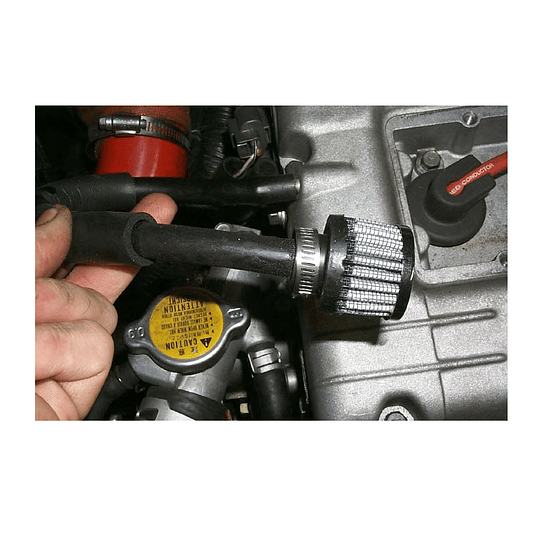 Mini Filtro Aire Colores Tuning Alto Flujo Respiradero Y/O Manguera Retorno Universal Auto Racing