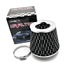 Filtro Aire Biconico Colores Tuning 3 Pulgadas Universal Auto Alto Flujo Racing (Mejora Sonido +HP)