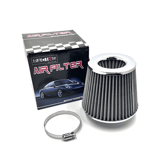 Filtro Aire Biconico Colores Tuning 3 Pulgadas Universal Auto Alto Flujo Racing (Mejora Sonido +HP)