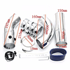 Kit Inducción Aluminio Universal Armable 3 Pulgadas Para Filtro Aire Tuning Alto Flujo Estilo Racing