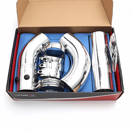 Kit Inducción Aluminio Universal Armable 3 Pulgadas Para Filtro Aire Tuning Alto Flujo Estilo Racing