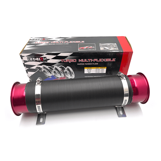 Tubería Manguera Intake Induccion Flexible Universal 3 Pulg Para Filtro De Aire Tuning Alto Flujo