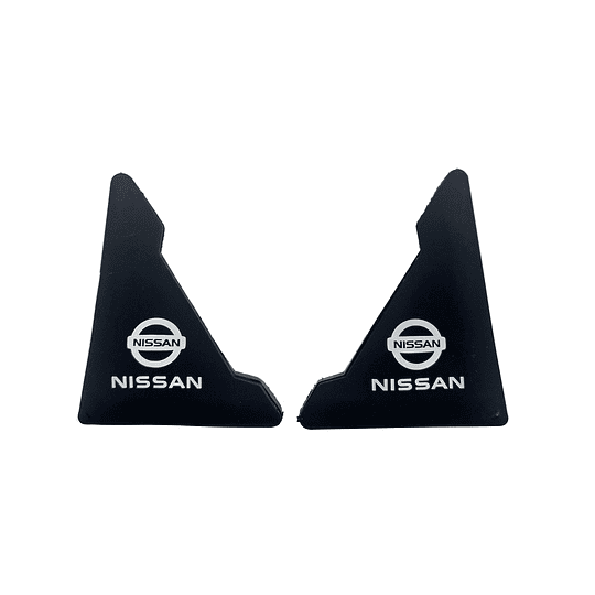 Set X2 Protectores Goma Tope De Borde Punta Esquina Puerta Anticolisión Golpe Rayones Univ Auto