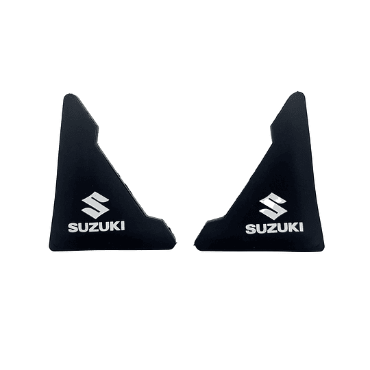 Set X2 Protectores Goma Tope De Borde Punta Esquina Puerta Anticolisión Golpe Rayones Univ Auto