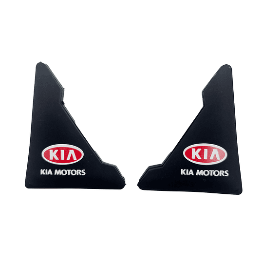 Set X2 Protectores Goma Tope De Borde Punta Esquina Puerta Anticolisión Golpe Rayones Univ Auto