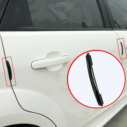 Pack X4 Protectores Goma Tope Puerta Anticolisión Rayones Golpe Universal Para Todo Tipo De Auto