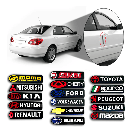 Pack X4 Protectores Goma Tope Puerta Anticolisión Rayones Golpe Universal Para Todo Tipo De Auto