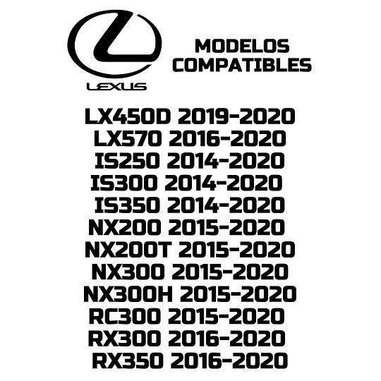 Modulo Start/Stop Encendido/Apagado Plug And Play Canbus TOYOTA LEXUS Arranque Remoto A Distancia
