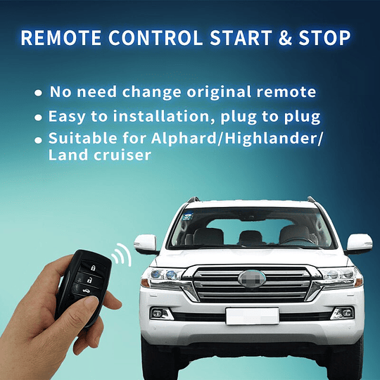 Modulo Start/Stop Encendido/Apagado Plug And Play Canbus TOYOTA LEXUS Arranque Remoto A Distancia