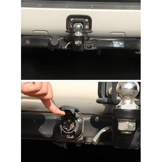 Conexión Universal Enchufe De Acoplado Macho Hembra 7 Pines Para Camioneta Carro Arrastre 12V Remolque