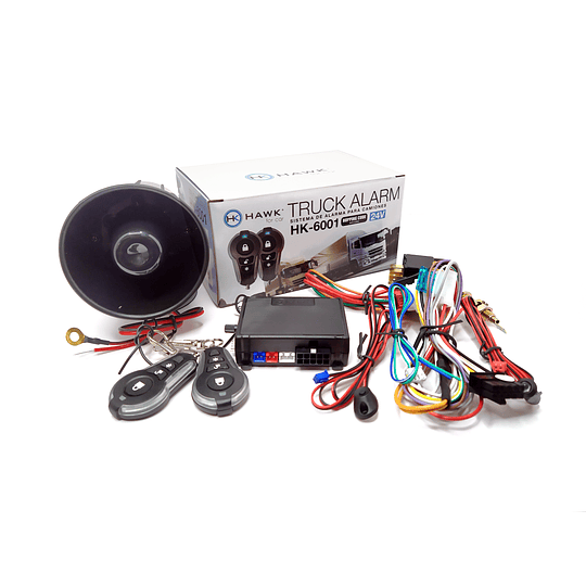 Kit Sistema Seguridad Alarma Para Camiones 24v Control Código Variable Y Corta Corriente Antiasalto