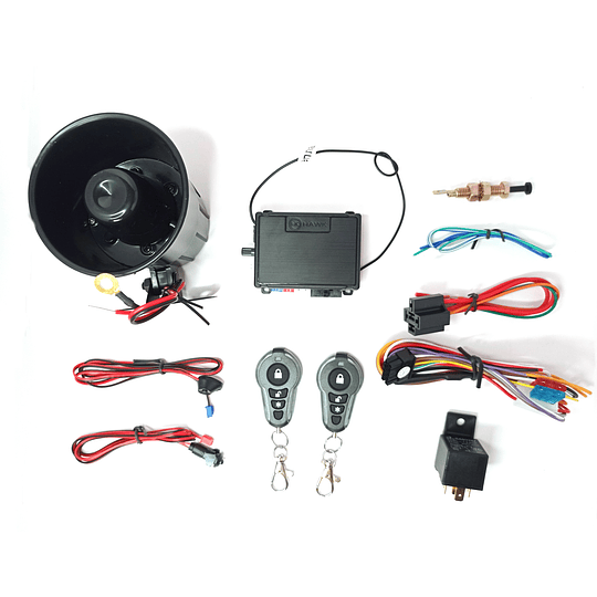 Kit Sistema Seguridad Alarma Para Camiones 24v Control Código Variable Y Corta Corriente Antiasalto