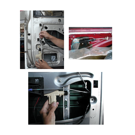 Kit X2 Motores Bloqueo Cierre Centralizado 2 Puertas Universal Para Camiones 24V (Modelo Básico)