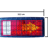 Par X2 Focos Luz Trasero Señalizador Univ Camión Remolque Tráiler 24V Con Rejilla Protectora Metálica