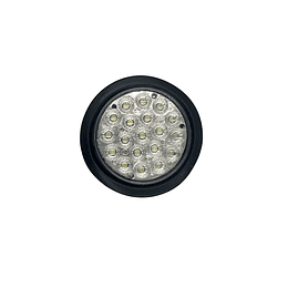 Foco Reemplazo Luz Trasero 19 Led Universal 5 Pulgadas Camión Bus Micro 24V Freno Posición Reversa - BLANCO 