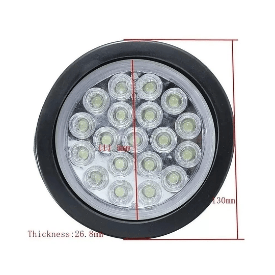 Foco Reemplazo Luz Trasero 19 Led Universal 5 Pulgadas Camión Bus Micro 24V Freno Posición Reversa